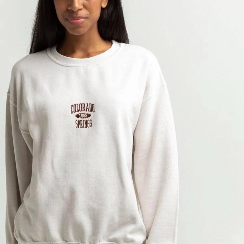 Urban Outfitters Cream Crewneck Sweater